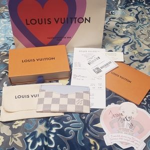 Louis vuitton damier azur card holder